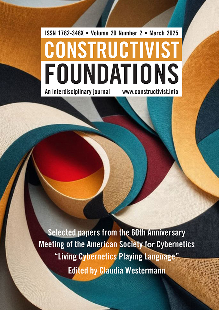 Cover of Constructivist Foundations volume 20 issue 2