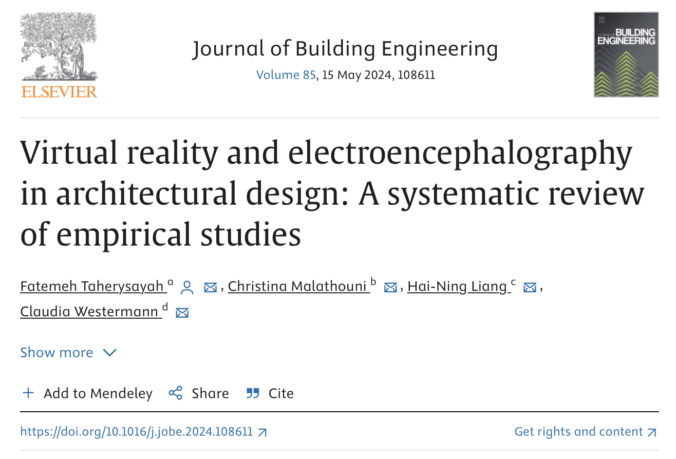 Taherysayah_Malathouni_Liang_Westermann_2024_Virtual Reality and Electroencephalography in Architectural Design_screenshot