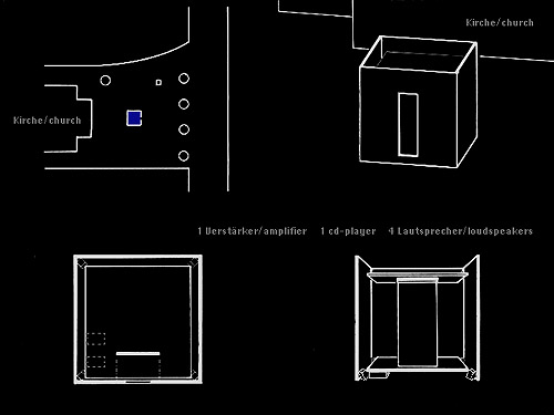 Claudia Westermann, blue room, drawing