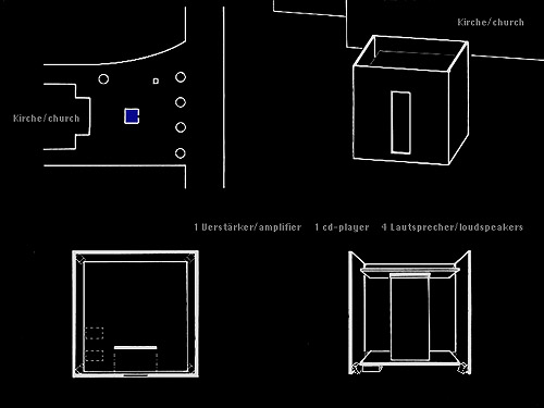 Claudia Westermann, blue room, drawing